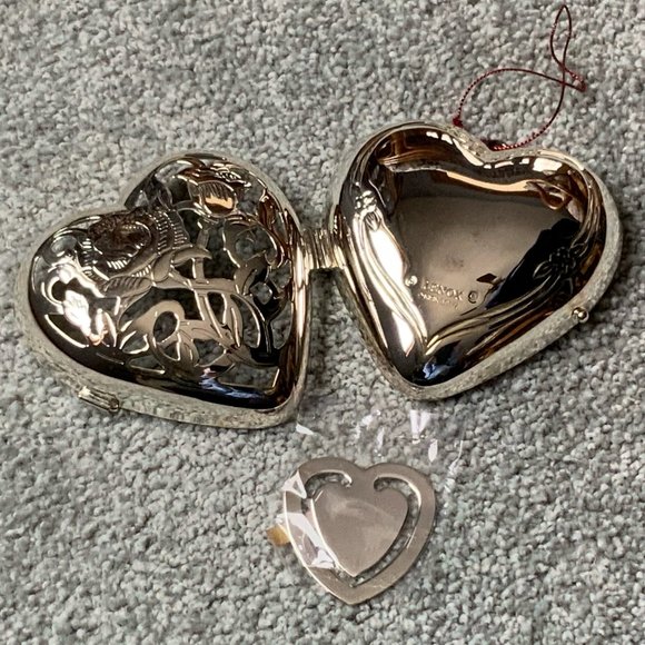 Lenox Kirk Stieff Collection Wedding Promises Friendship Heart Trinket Box - Picture 5 of 10